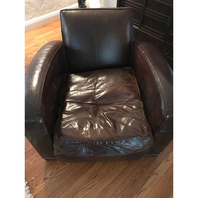 Restoration Hardware Library Leather Chair | Chairish (640 x 640 Pixel)
