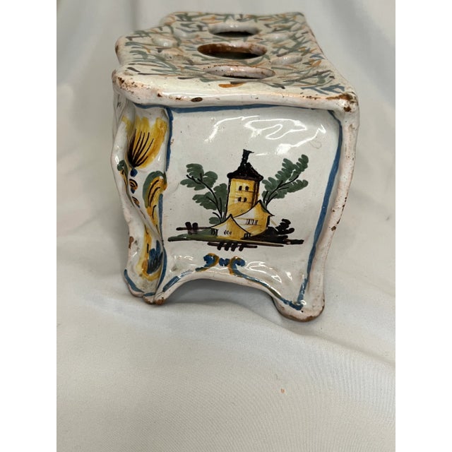 Antique French Faience Bough Pot For Sale - Image 4 of 6