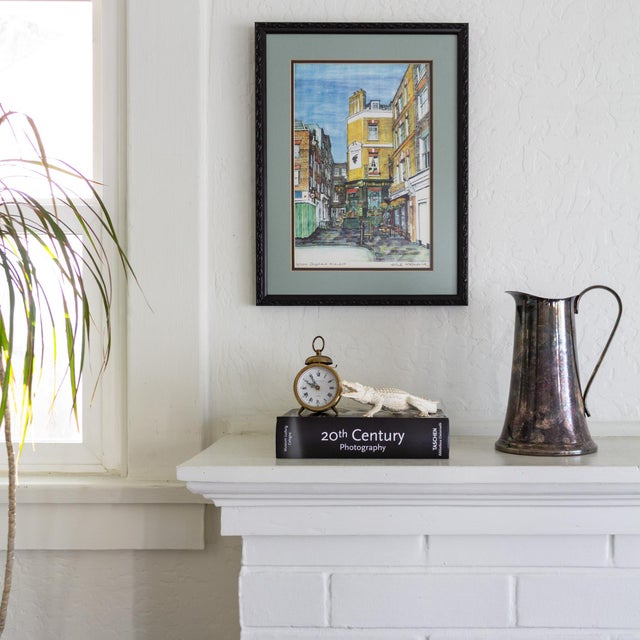 Illustration Illustration of Shepherd Market Ye Old Grapes and Sofra in Mayfair London For Sale - Image 3 of 11