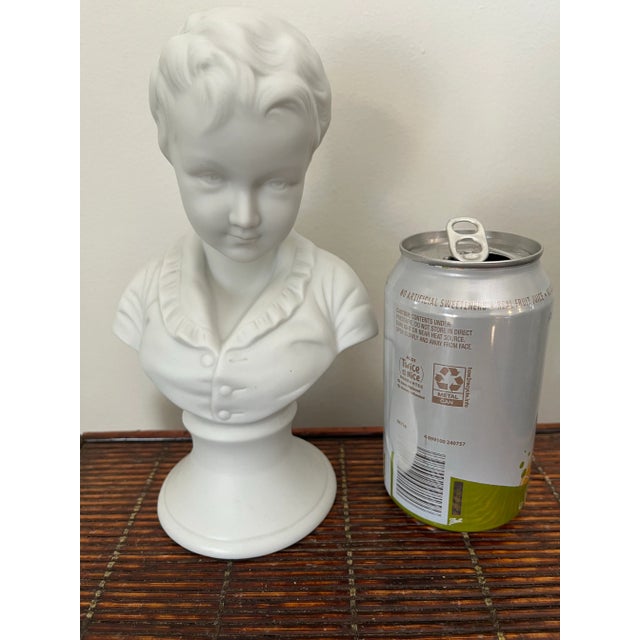 Mid-Century French Bisque Bust of a Young Child For Sale - Image 9 of 9