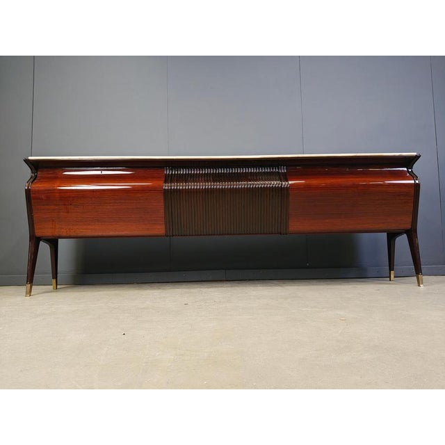 Osvaldo Borsani Sideboard attributed to Osvaldo Borsani for Atelier Borsani Varedo, 1950s For Sale - Image 4 of 11