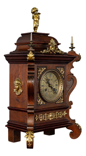 Gründerzeit Table Clock from Lenzkirch, Late 19th Century