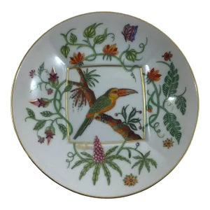 2000’s Haviland Limoges Porcelain Alain Thomas “Le Beastiaire” Small Round Bowl