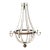 Vintage Rustic Wood and Metal Chandelier For Sale
