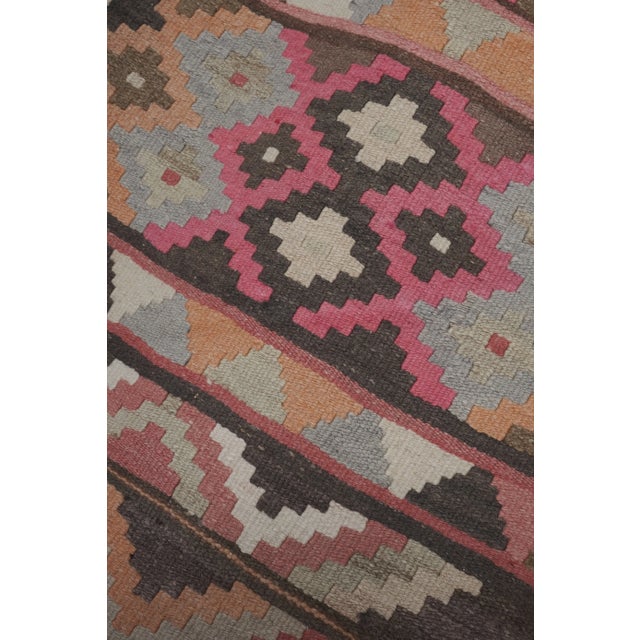 Vintage Turkish Stair Kilim Runner Rug 2'5'' X 20'4'' For Sale - Image 10 of 13