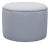 Safavieh Florentine Beige Linen Ottoman With Nailhead Trim For Sale