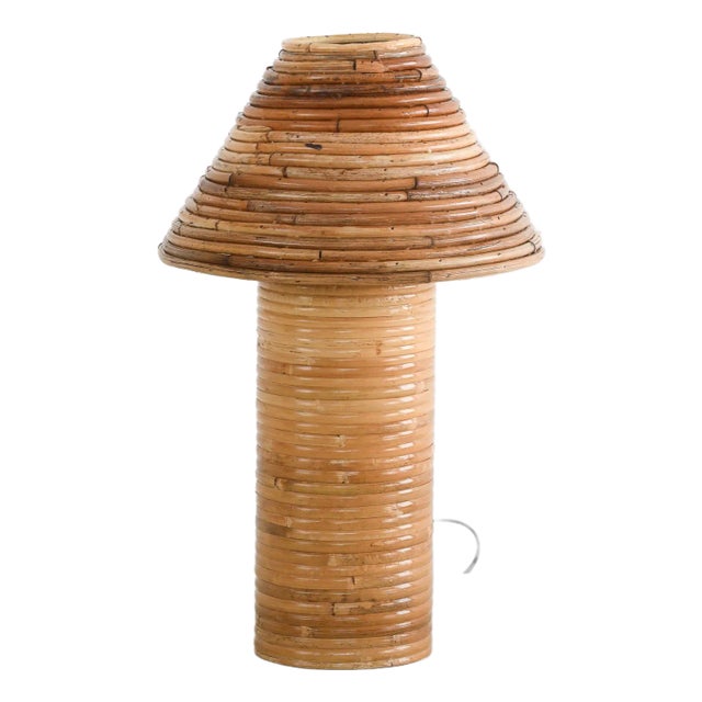 Oom Table Lamp Organic Rattan Reed For Sale