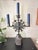 Mexican Mid-Century Mexican Tin Candelabra With Sunburst Mirror & Embossed Details For Sale - Image 3 of 12