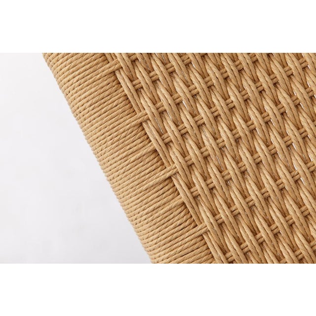 Danish Model 56 Armchair in Oak and Handwoven Seat by Niels Otto Møller for J.L. Møllers, 1950s For Sale - Image 3 of 13