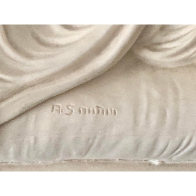 Vintage Sculpture by Amilcare Santini Depicts Pauline Bonaparte Borghese Sister of Napoleon Bonaparte.. For Sale - Image 4 of 17