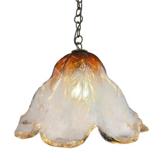 Large Mid-Century Murano Glass Pendant from Kaiser Leuchten, Germany, 1970s For Sale
