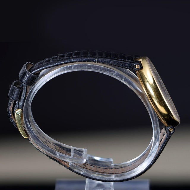 Bvlgari Ovale Ov32g Factory Diamond Bezel 18k Yellow Gold Watch Circa 1990s For Sale - Image 12 of 14
