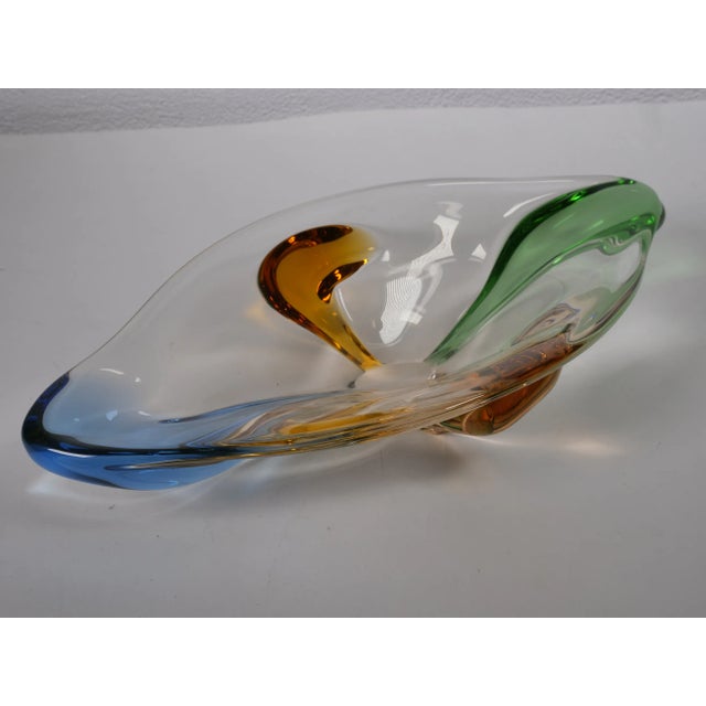 Mid-Century Modern Art Glass Rhapsody Vase by Frantisek Zemek for Mstišov, 1950s For Sale - Image 3 of 9