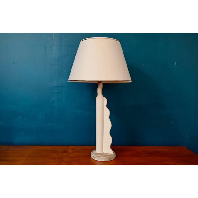 Mid-Century Sculptural Totem Lamp in Plaster, 1960s For Sale - Image 10 of 18
