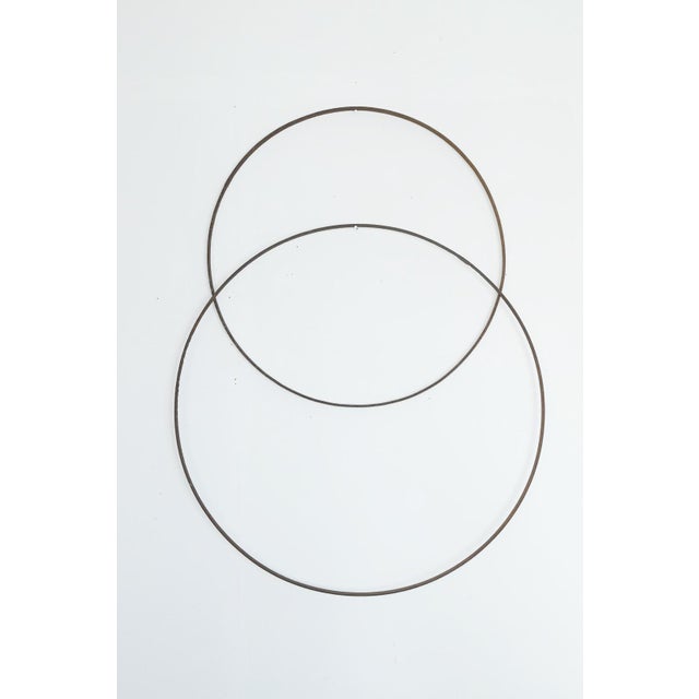 Brown Old Japanese Iron Ring / Circa 20th Century / Wall Hanging Object For Sale - Image 8 of 15