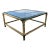Mastercraft Brass Waterfall Coffee Table For Sale