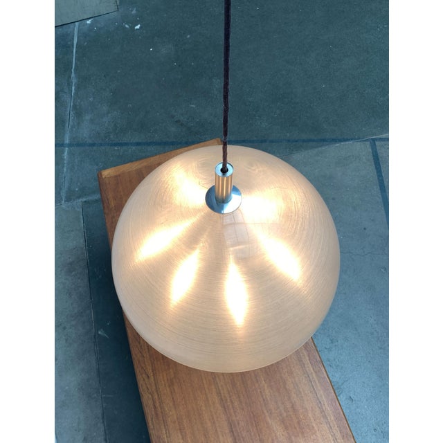 Large Vintage Italian Acrylic Dome Pendant, 1970s For Sale - Image 4 of 18