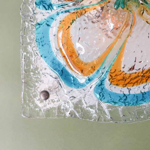 Mid-Century Italian Glass Sconce from Mazzega, 1970s For Sale - Image 8 of 17
