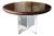 Vladimir Kagan Walnut and Acrylic Custom Dining Table - 102 Inches For Sale