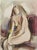 Carlo Ravagnan, Nude Watercolor Drawing, 1960s, Watercolor For Sale