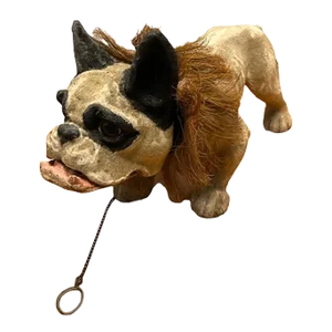 1900 - 1909 Papier-Mâché French Growler Bulldog