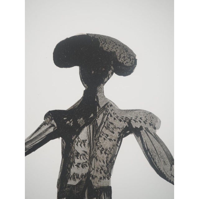 Modern Salvador Dali, Black Bullfighter, Original Lithograph For Sale - Image 3 of 6