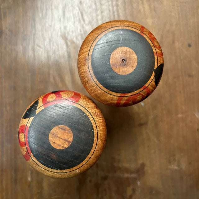 Vintage Japanese Kokeshi Figurines, 1950s, Set of 2 For Sale - Image 6 of 9