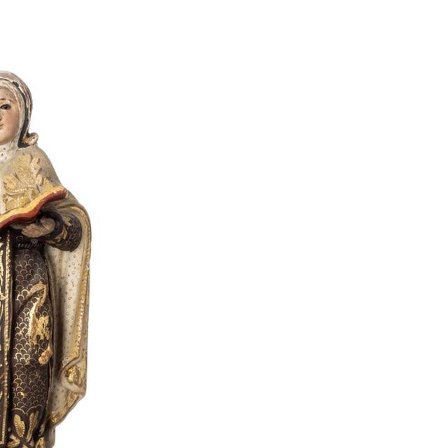 Religious Artist, Saint Teresa of Avila, 19th Century, Wood Sculpture For Sale - Image 4 of 6