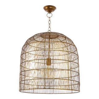 Regina Andrew Fresco Metal Pendant, Brass For Sale
