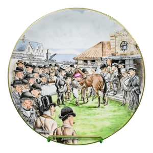 Mid 20th Century The Paddock, Newmarket 'The Tout' Bone China Collector Plate