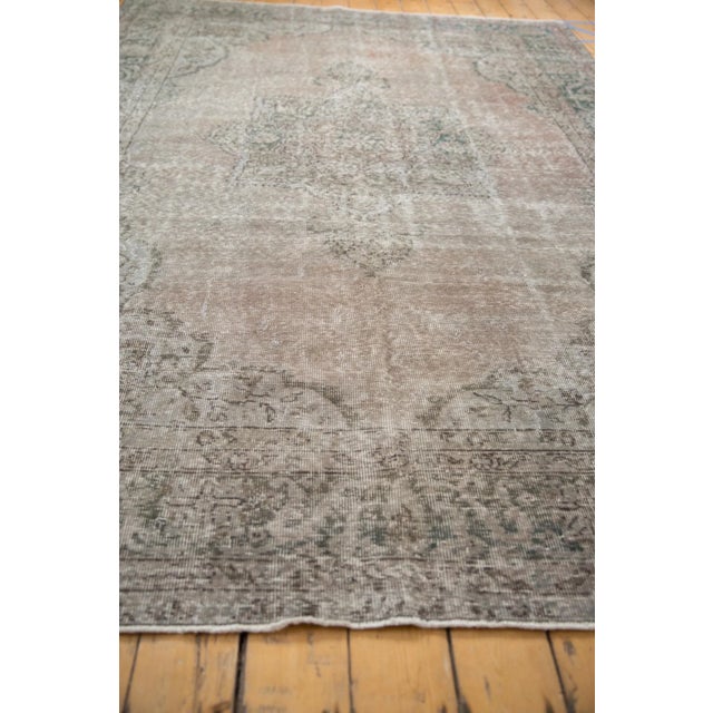 Vintage Distressed Overdyed Oushak Rug - 7'8" X 10'7" For Sale In New York - Image 6 of 12