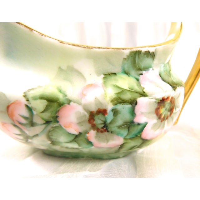 1960s Classic Bavaria Signed Sugar Bowl and Creamer For Sale - Image 4 of 8