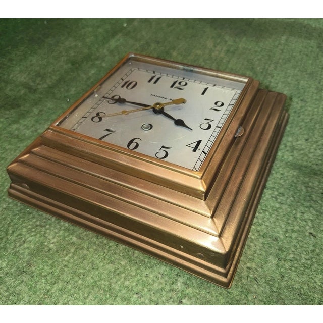 This listing is for a rare antique wall clock by Manning Bowman. This wall clock features an American Art Deco/Machine Age...