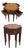 Maitland Smith Leather Top Mahogany Occasional Faux Book Table For Sale