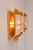 Goldenrod Wall-Mounted Sconces in Glass and Brass Lamps by Carl Fagerlund for Orrefors, Sweden, 1970s, Set of 2 For Sale - Image 8 of 14