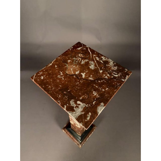 Stone French Marble Pedestal, Circa 1870 For Sale - Image 7 of 9