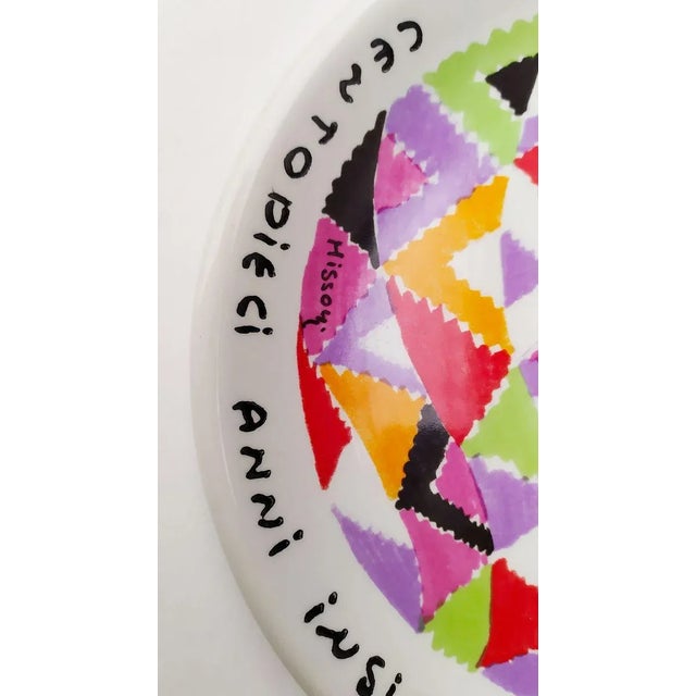 Plates by Missoni Ottavio, 1991, Set of 2 For Sale - Image 4 of 5