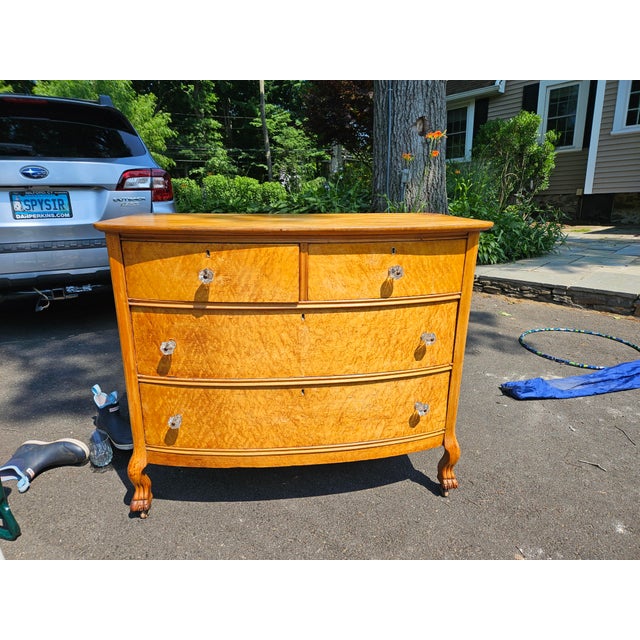 1910s 1910s Federal Style Birdseye Maple Chest of Drawers For Sale - Image 5 of 14