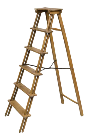 French Fruitwood Step Ladder