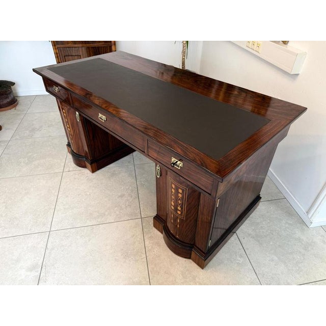 Brown Art Nouveau Freestanding Desk, 1890s For Sale - Image 8 of 18