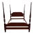 Ethan Allen Georgian Court Cherry Queen Poster Bed For Sale