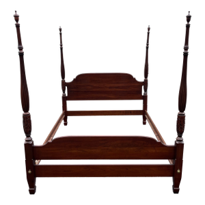 Ethan Allen Georgian Court Cherry Queen Poster Bed