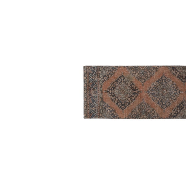 Mid-Century Modern Turkish Oushak Runner Rug 2'11'' X 13' For Sale - Image 3 of 12