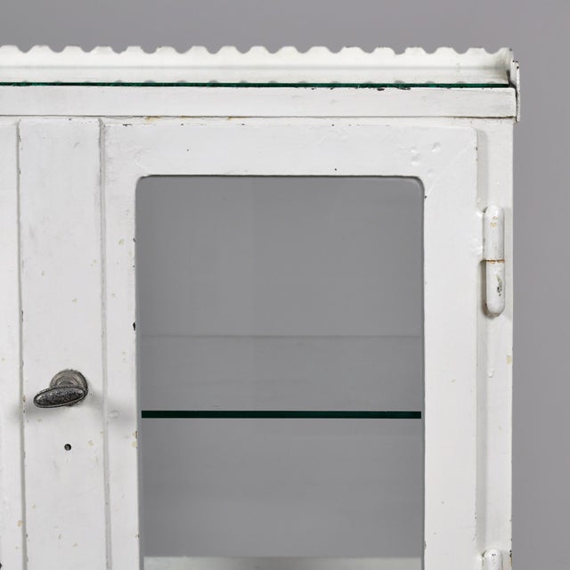 White Medical Display Cabinet, 1920 For Sale - Image 8 of 10