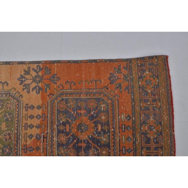 Textile Quiet Luxury Antique Anatolian Runner - Rustic Terracotta Aesthetic For Sale - Image 7 of 10