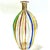 Transparent 1990's Murano Attributed Glass Canne Striped Vase in the Manner of Fabiano Zanchi For Sale - Image 8 of 12
