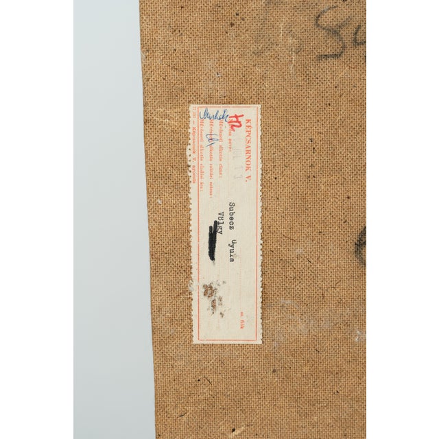 Gyula Subecz, Valley Hungary, 1981, Oil Painting For Sale - Image 3 of 5