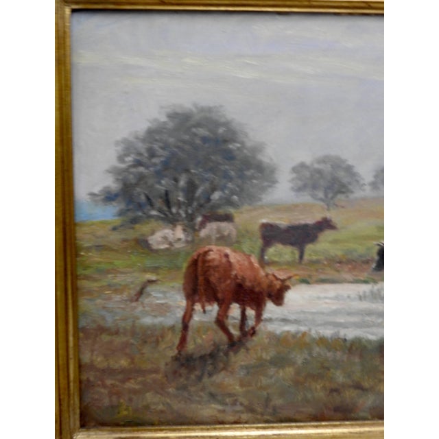 Signed Rhede Oil on Canvas of a Country Landscape For Sale In Nashville - Image 6 of 11