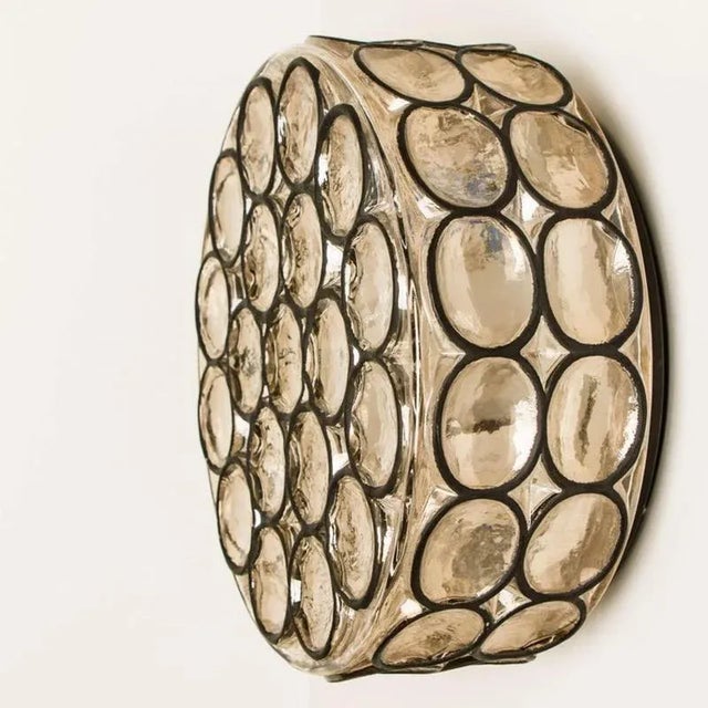 Circle Iron and Bubble Glass Sconces from Limburg, 1960s, Set of 2 For Sale - Image 18 of 18