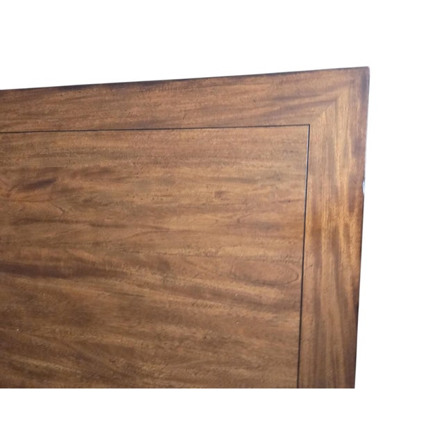 1990s Ethan Allen Cassidy Coffee Table Rectangular Cocktail Storage 2 Drawer Map Chest For Sale In Philadelphia - Image 6 of 17